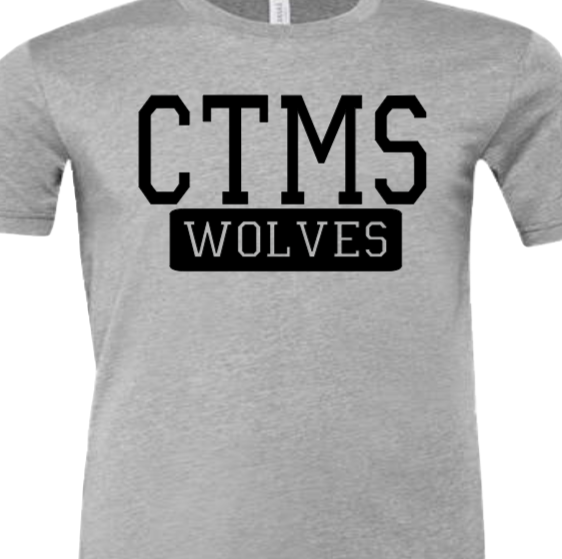CTMS Wolves - CTMS Spirit Wear Cotton T-shirt - Youth Unisex