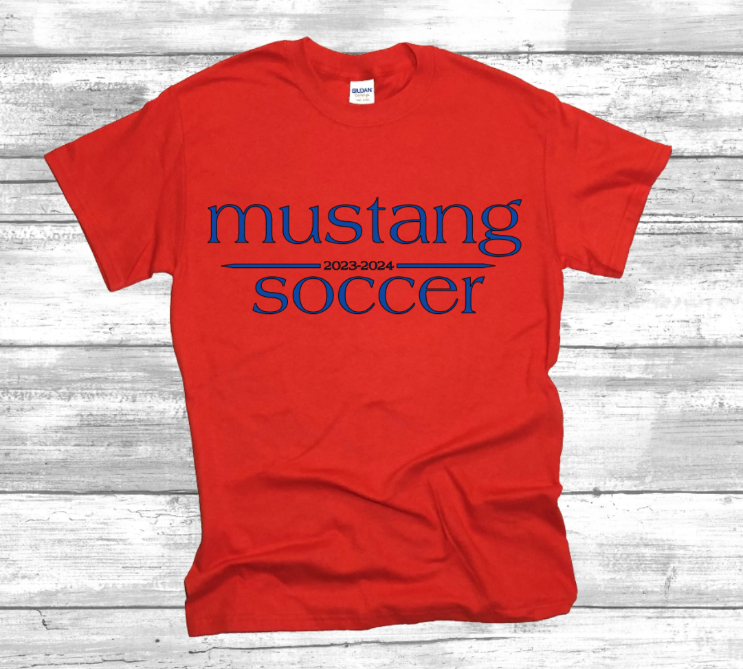 Mustang Soccer 2023-2024 - Cotton T-Shirt (Unisex)