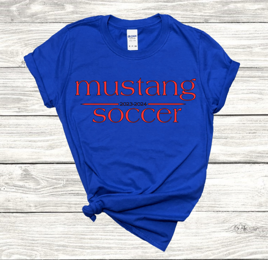Mustang Soccer 2023-2024 - Cotton T-Shirt (Unisex)