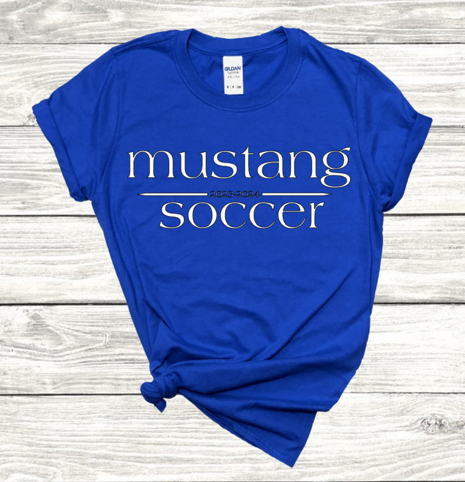 Mustang Soccer 2023-2024 - Cotton T-Shirt (Unisex)