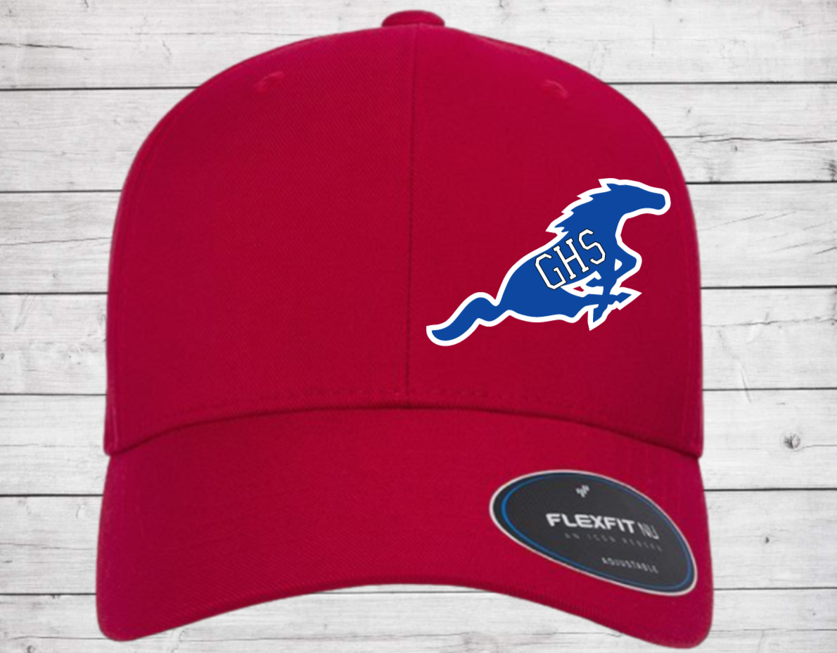 Grapevine Soccer Men's V-Flexfit Cotton Twill Cap - Red