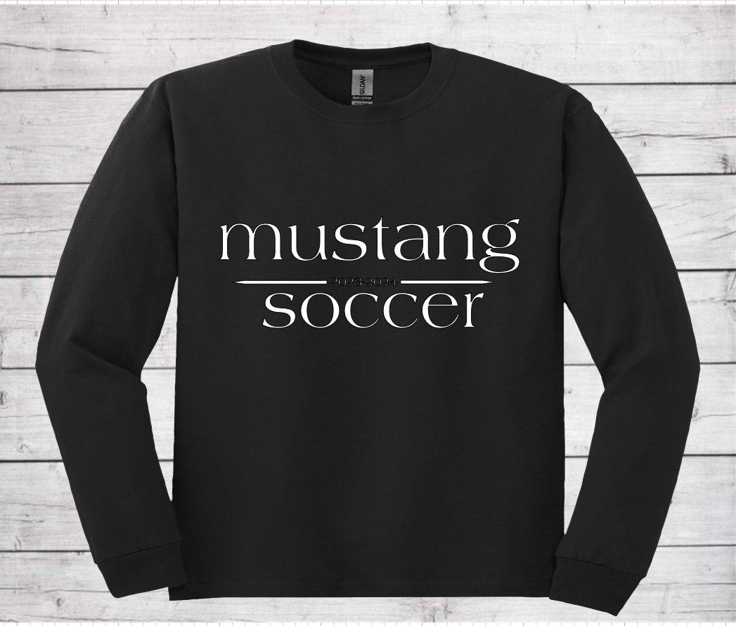Mustang Soccer 2023-2024 - Cotton Long Sleeve Shirt (Unisex)