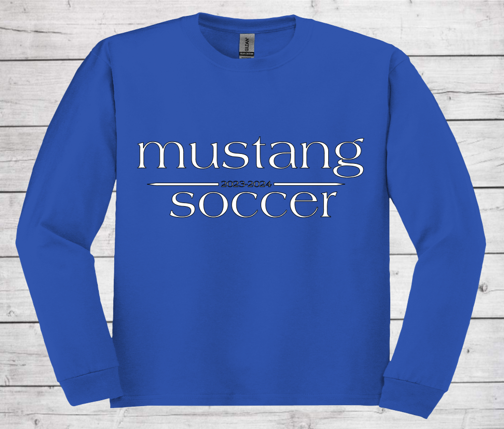 Mustang Soccer 2023-2024 - Dri-Power Long Sleeve Shirt (Unisex)
