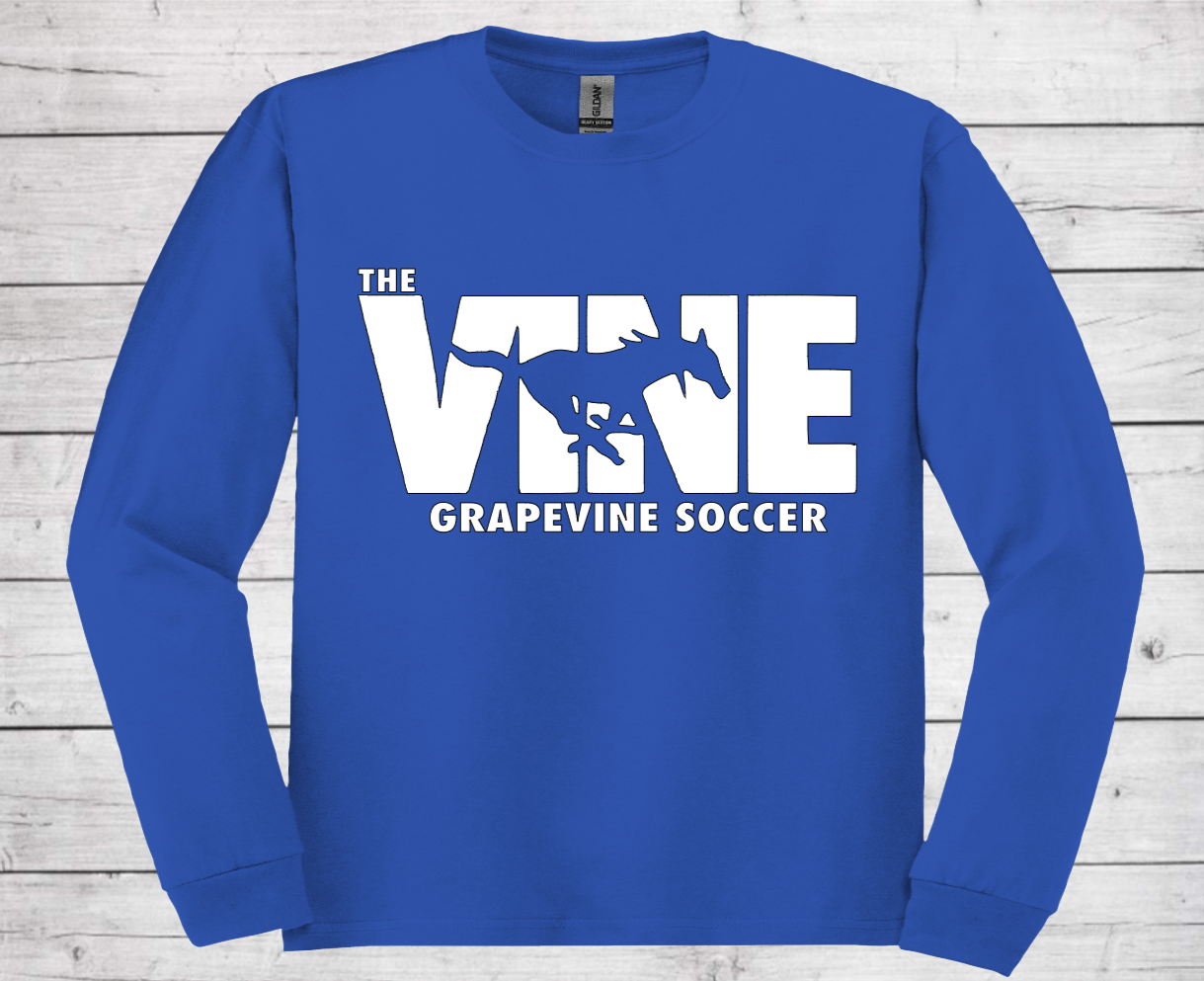 The Vine Soccer - Long-Sleeve Cotton Shirt (Unisex)
