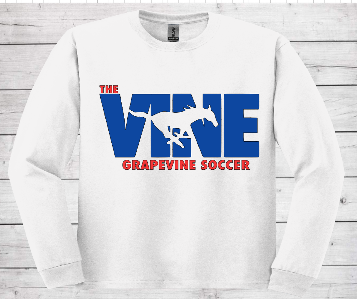 The Vine Soccer - Long-Sleeve Cotton Shirt (Unisex)