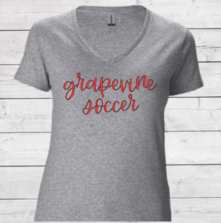 Grapevine Soccer - Woman's V-Neck Shirt
