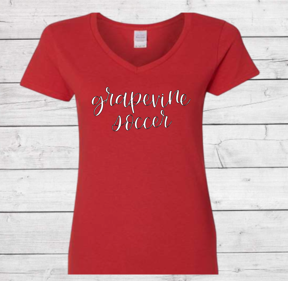 Grapevine Soccer - Woman's V-Neck Shirt