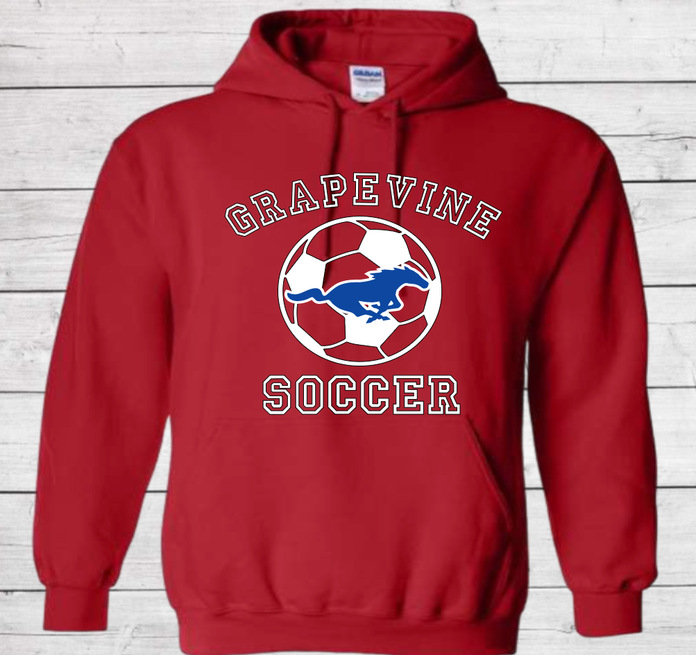 Grapevine Soccer with Soccer Ball - Hoodie (Unisex)