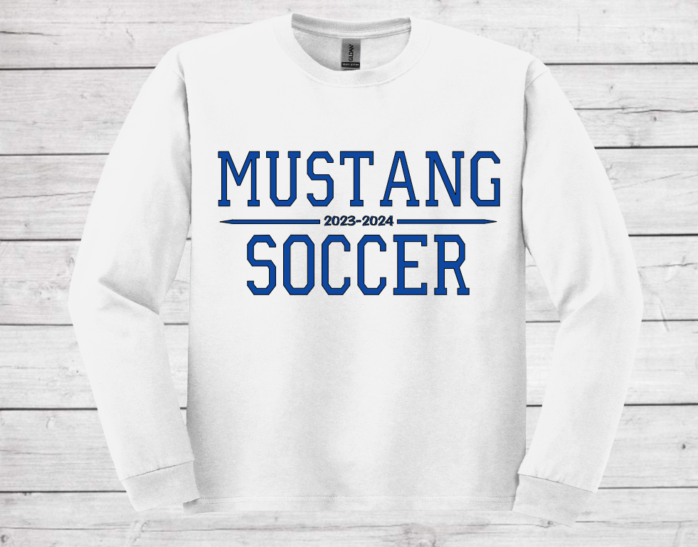 Mustang Soccer 2023-2024 Style #2 - Dri-Power Long Sleeve Shirt (Unisex)