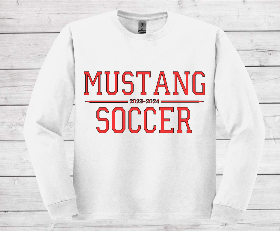 Mustang Soccer 2023-2024 Style #2 - Dri-Power Long Sleeve Shirt (Unisex)