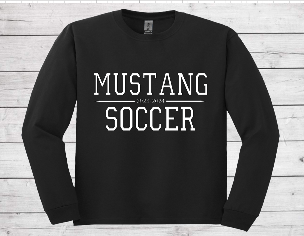 Mustang Soccer 2023-2024 Style #2 - Dri-Power Long Sleeve Shirt (Unisex)