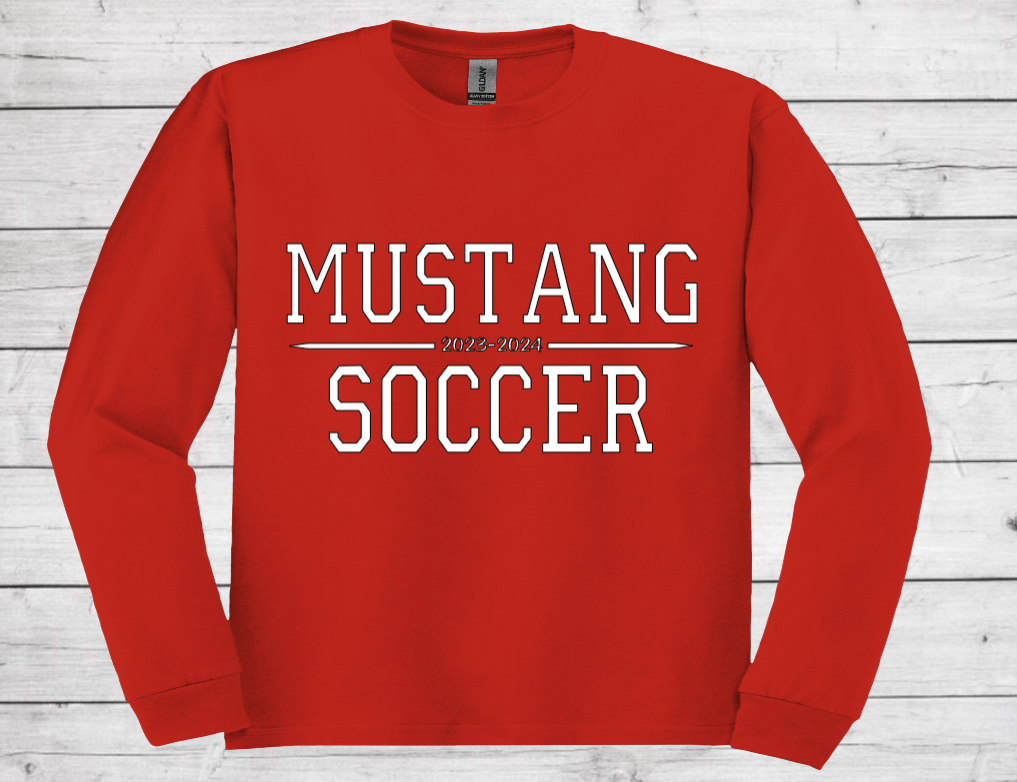 Mustang Soccer 2023-2024 Style #2 - Dri-Power Long Sleeve Shirt (Unisex)
