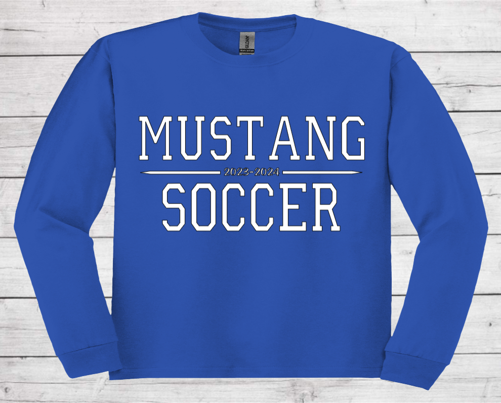 Mustang Soccer 2023-2024 Style #2 - Dri-Power Long Sleeve Shirt (Unisex)