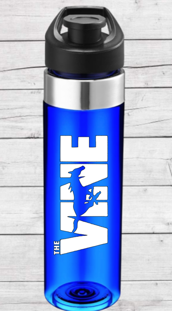 The Vine Soccer 20 oz Plastic Water Bottle - Blue