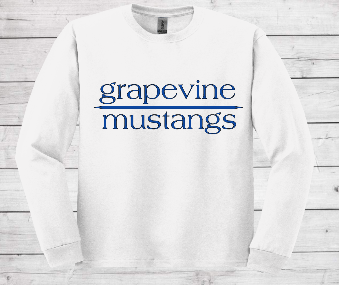 Grapevine Mustangs - Dri-Power Long Sleeve Shirt (Unisex)