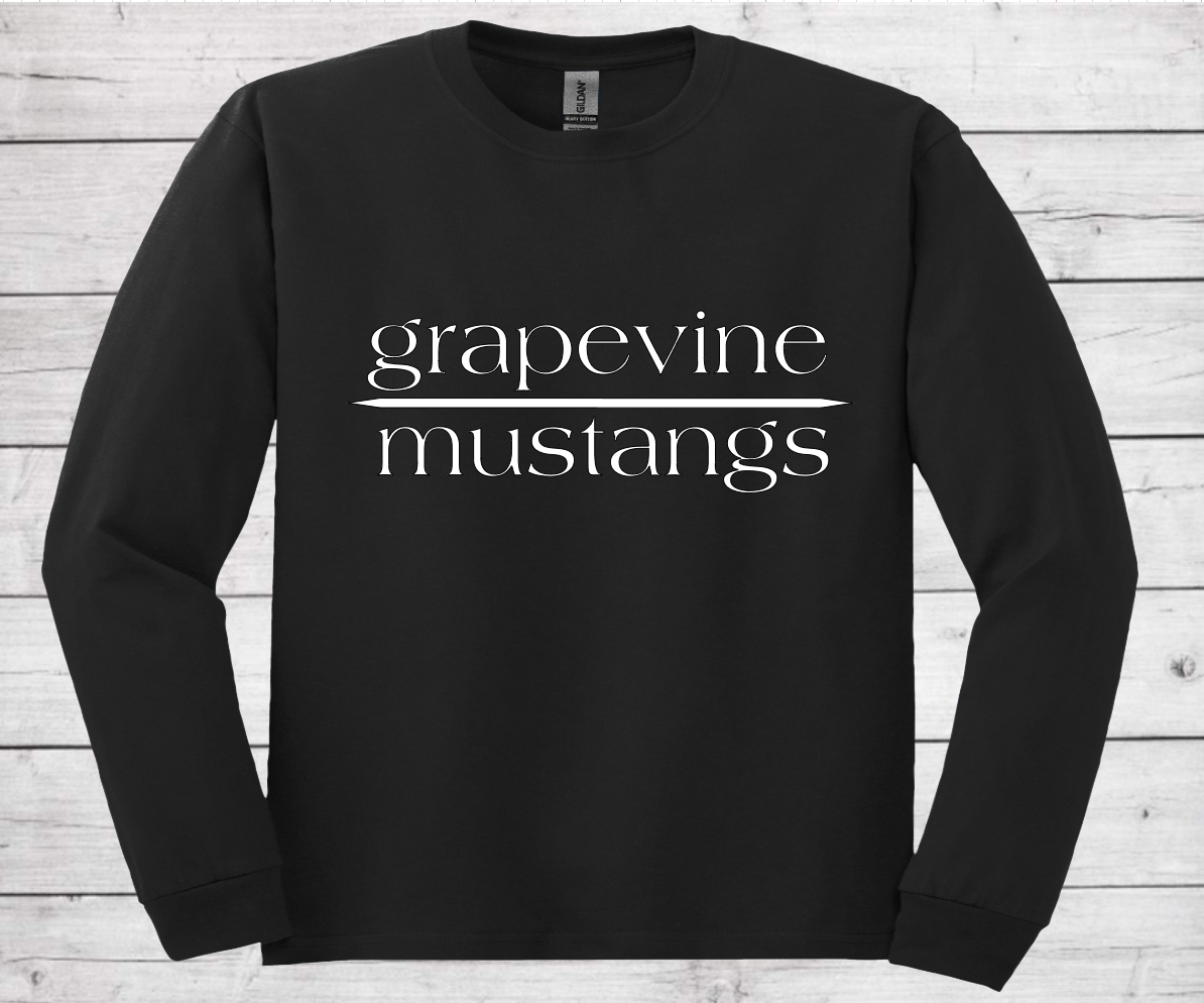 Grapevine Mustangs - Dri-Power Long Sleeve Shirt (Unisex)