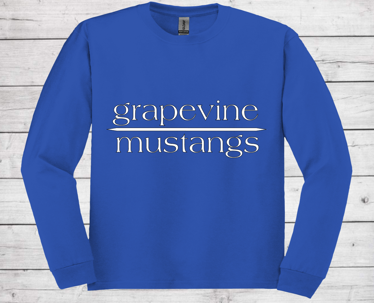 Grapevine Mustangs - Dri-Power Long Sleeve Shirt (Unisex)