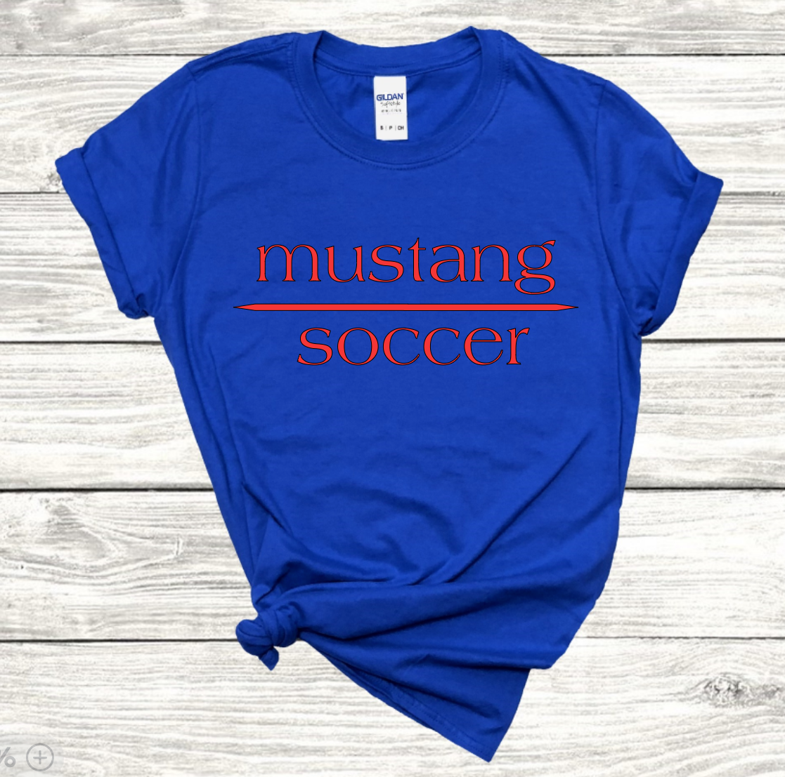Mustang Soccer with No Date - Dri-Power Performance Shirt (Unisex)