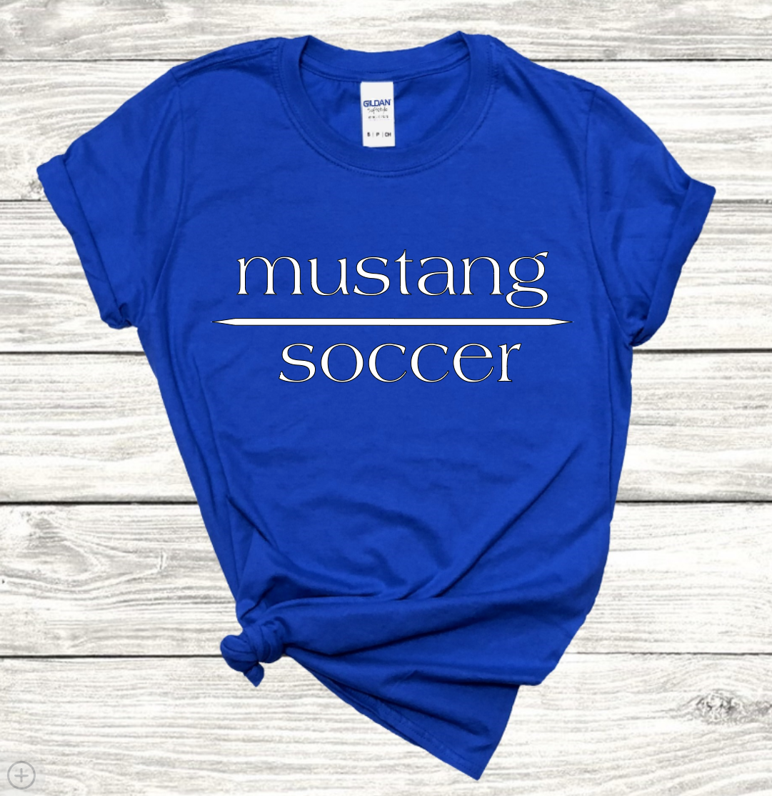 Mustang Soccer with No Date - Dri-Power Performance Shirt (Unisex)