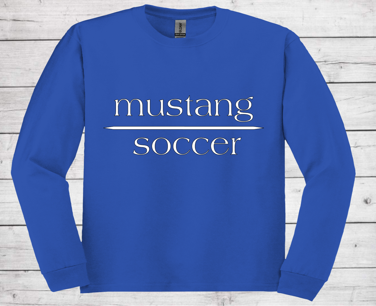 Mustang Soccer with No Date - Dri Power Long Sleeve (Unisex)