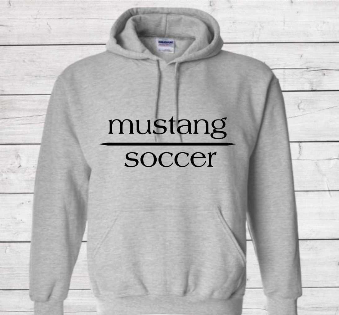Mustang Soccer with No Date - Hoodie (Unisex)