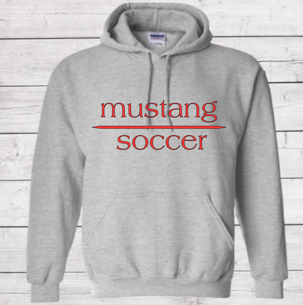 Mustang Soccer with No Date - Hoodie (Unisex)