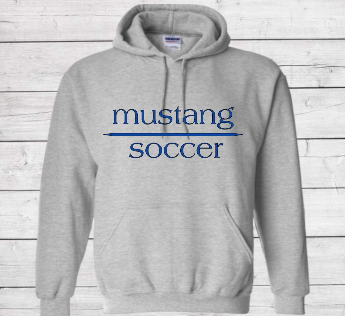 Mustang Soccer with No Date - Hoodie (Unisex)