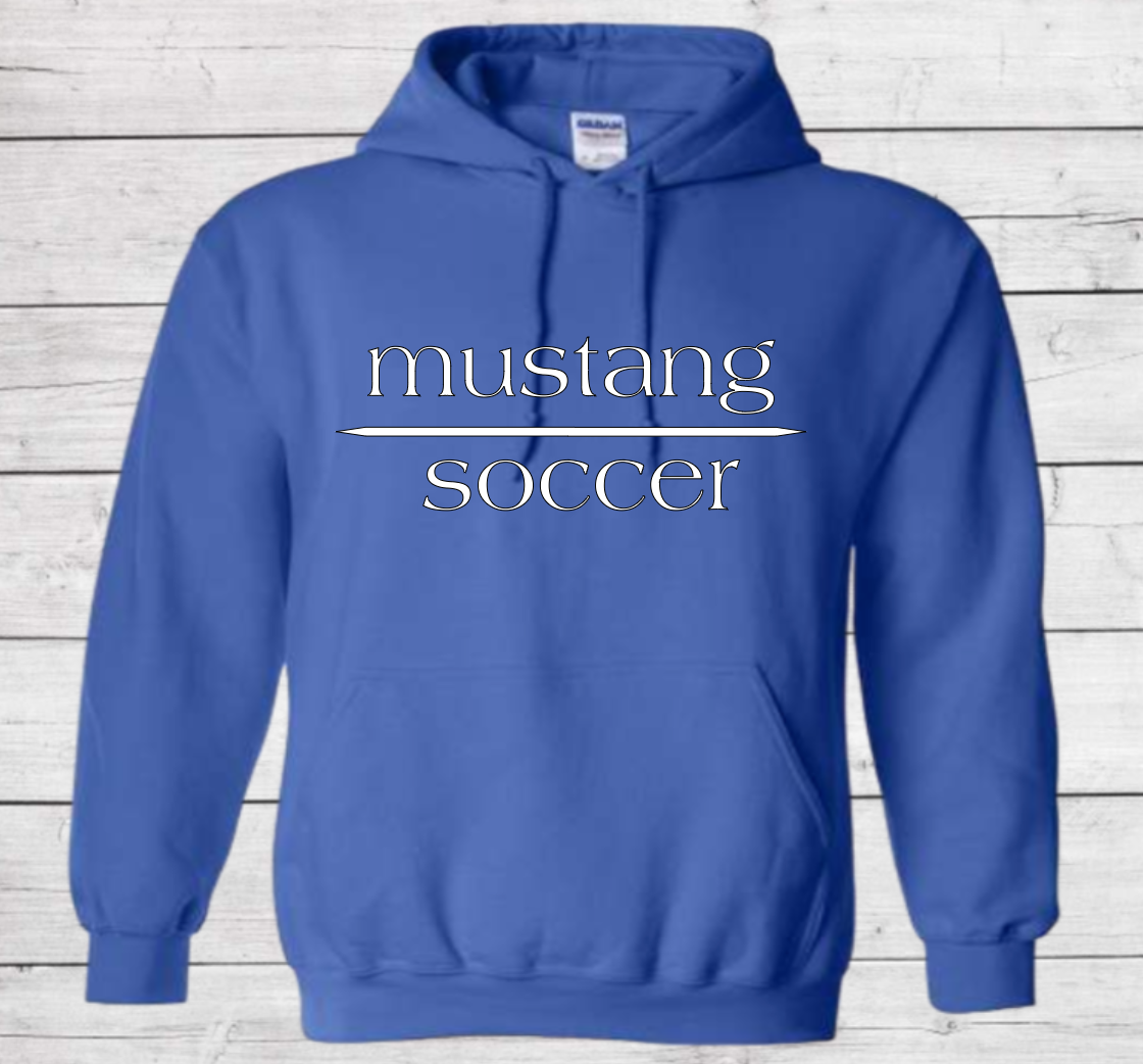 Mustang Soccer with No Date - Hoodie (Unisex)