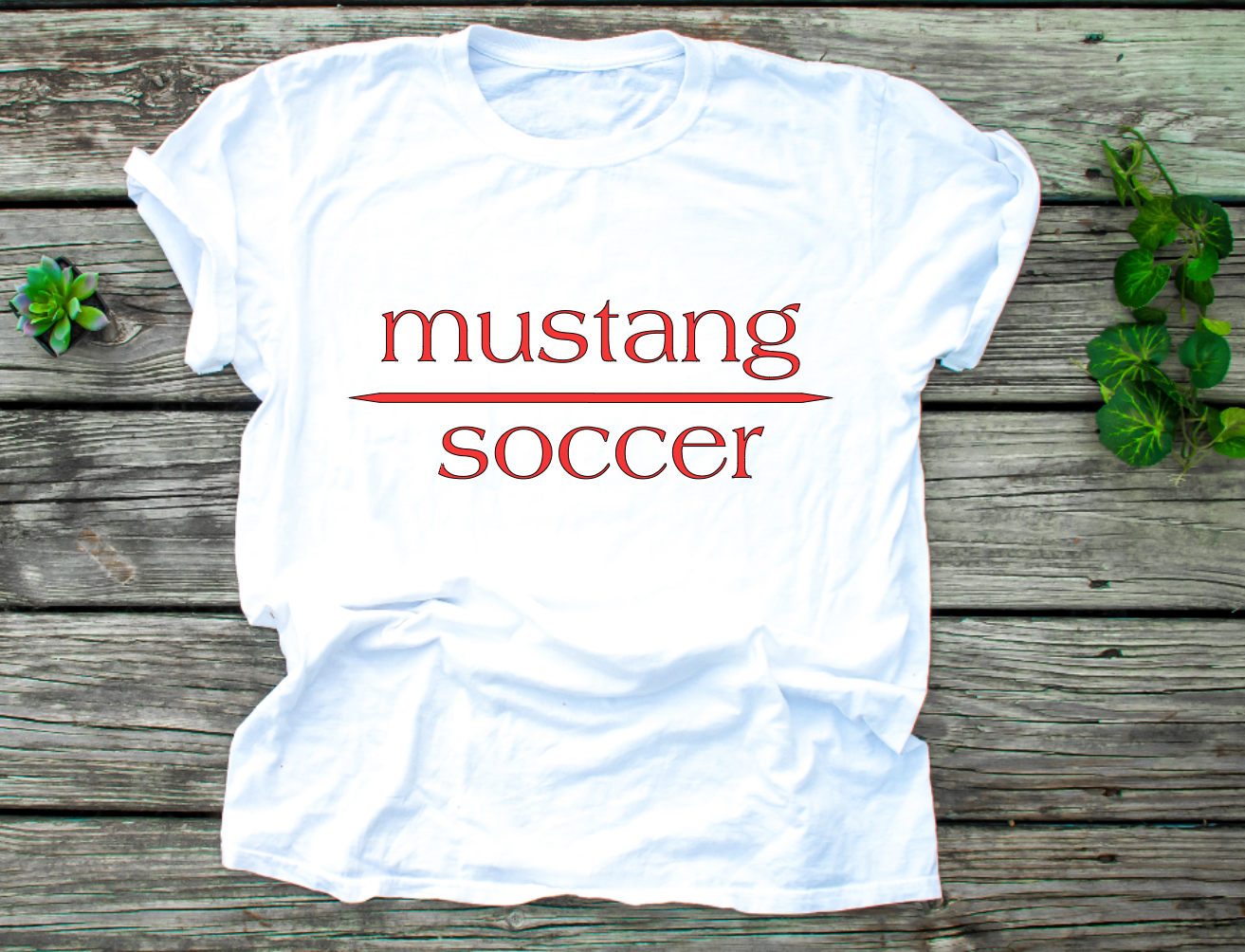 Mustang Soccer with No Date - Dri-Power Performance Shirt (Unisex)