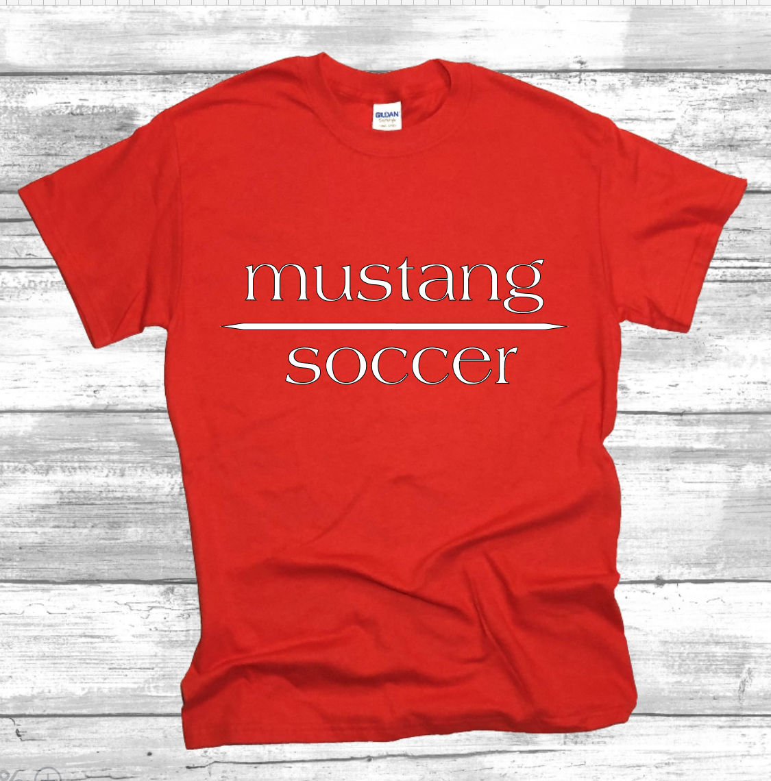 Mustang Soccer with No Date - Dri-Power Performance Shirt (Unisex)