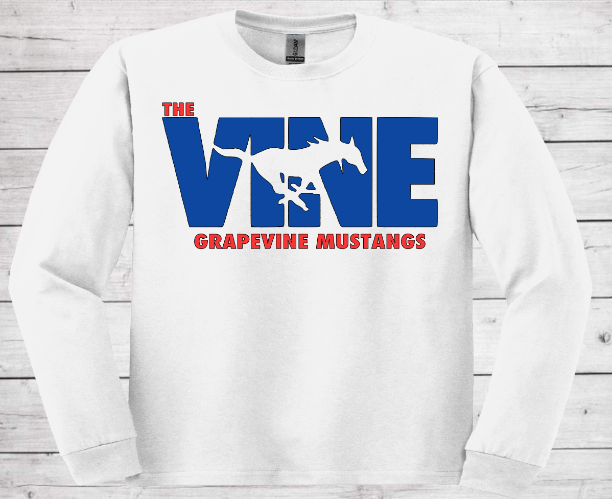 The Vine Grapevine Mustangs - Dri-Power Performance Long Sleeve Shirt (Unisex)