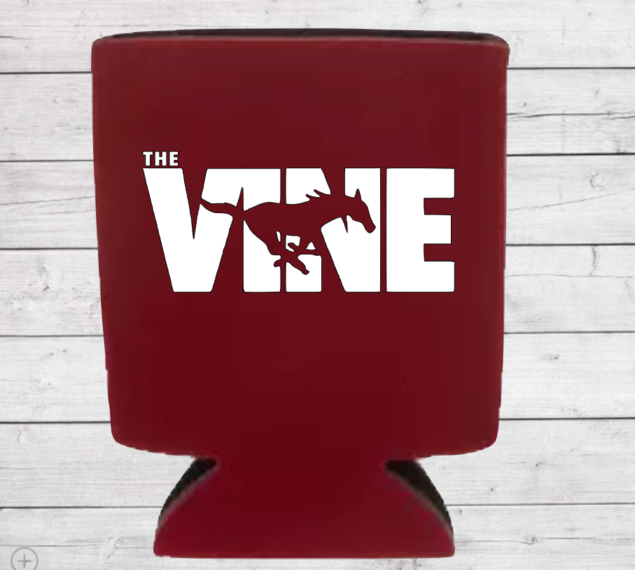 Grapevine Mustangs Koozies - Red - Set of 4
