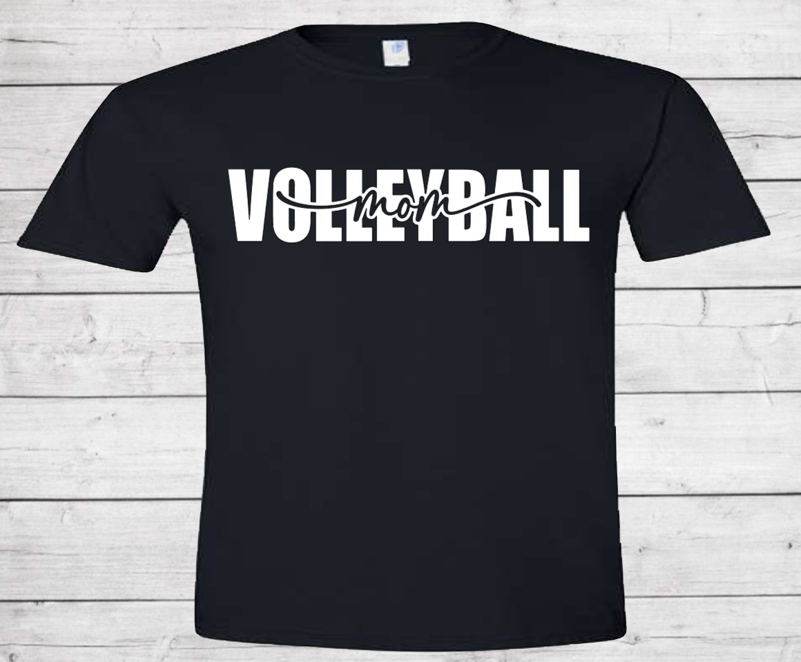 Volleyball Mom - Cotton Adult Tshirt (Unisex)