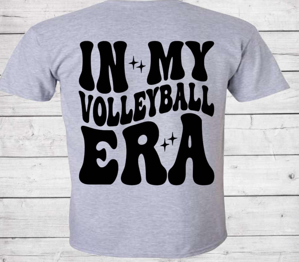 Volleyball Era with Front Only - Dri-Power Performance Adult Tshirt (Unisex)
