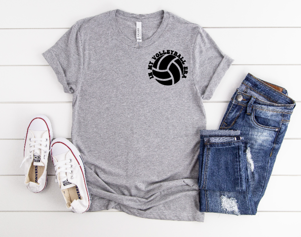 Volleyball Era with Front and Back - Dri-Power Performance Adult Tshirt (Unisex)