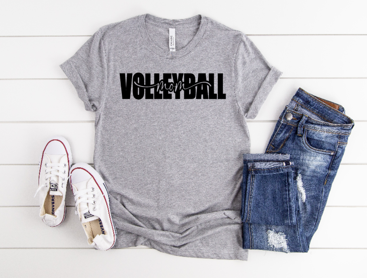 Volleyball Mom - Cotton Adult Tshirt (Unisex)