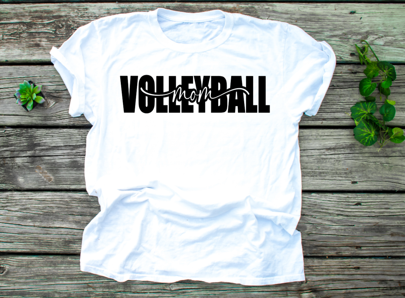 Volleyball Mom - Cotton Adult Tshirt (Unisex)