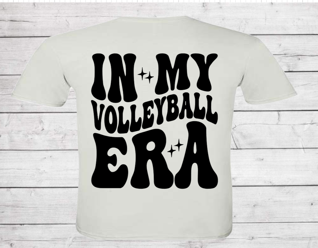 Volleyball Era with Front and Back - Dri-Power Performance Adult Tshirt (Unisex)