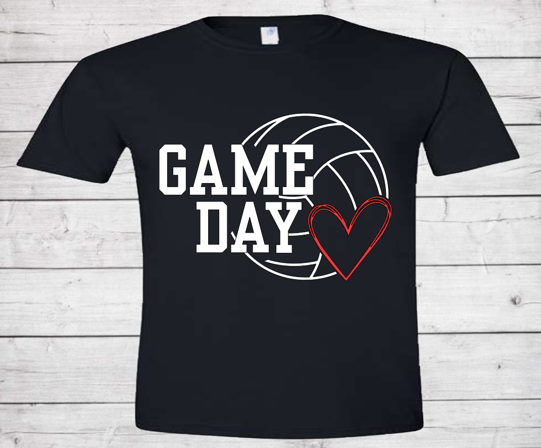 Volleyball Game Day with No Number - Dri-Power Performance Adult Tshirt (Unisex)