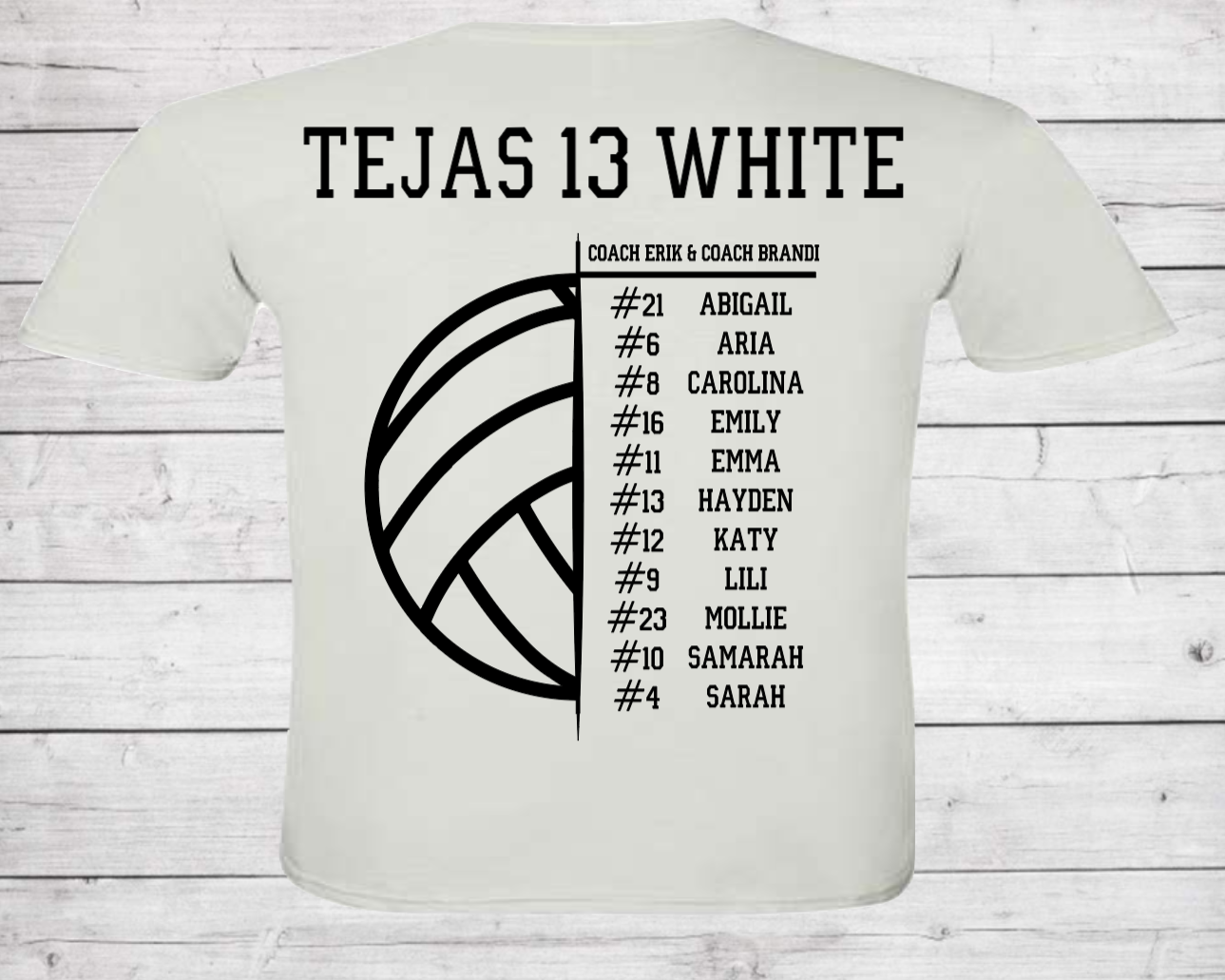 Volleyball Game Day with Number Style #2 - Dri-Power Performance Adult Tshirt (Unisex)