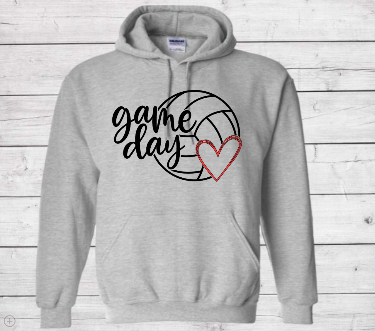 Volleyball Game Day with No Number Style #2 - Cotton Adult Sweatshirt (Unisex)