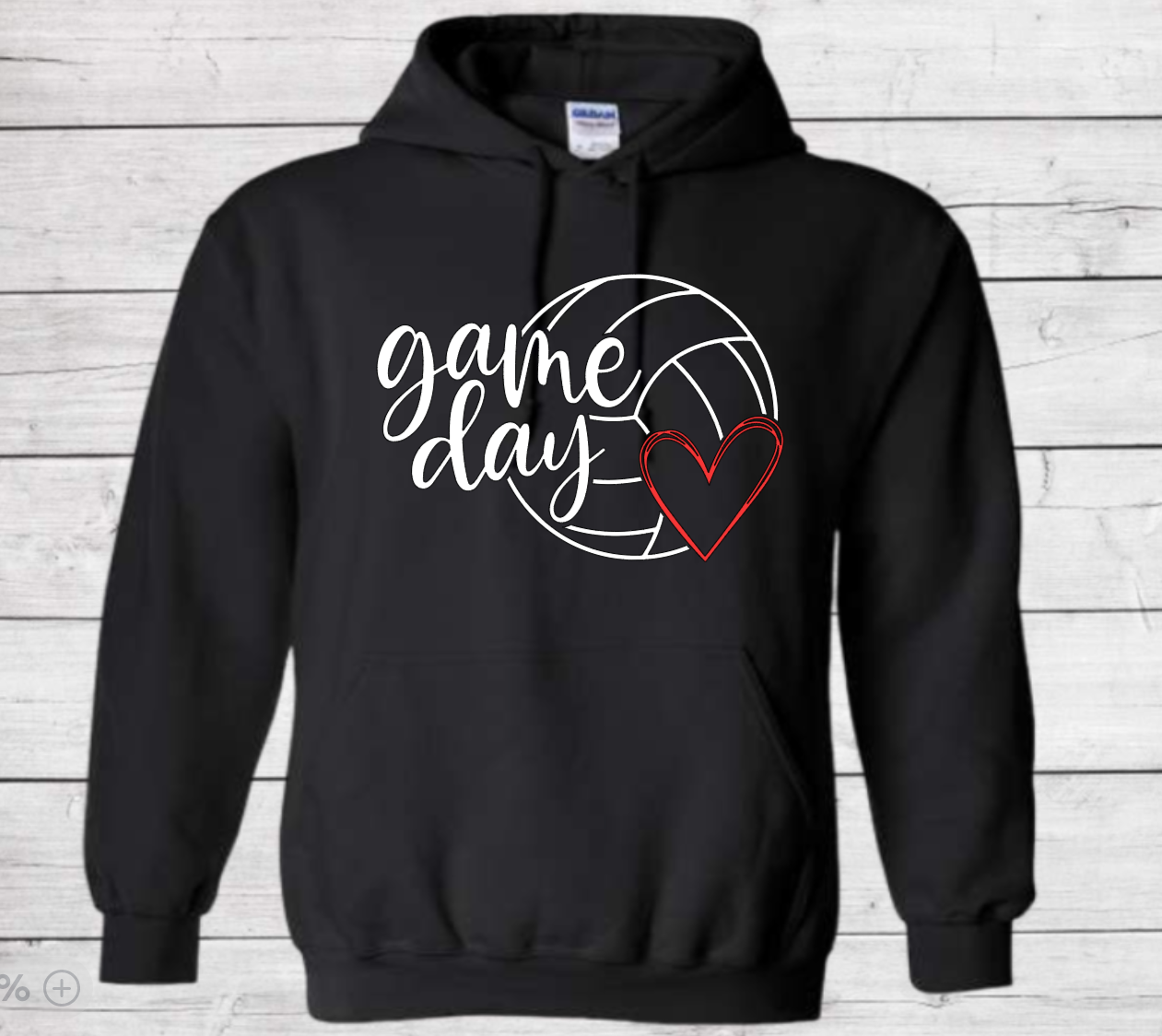 Volleyball Game Day with No Number Style #2 - Cotton Adult Sweatshirt (Unisex)