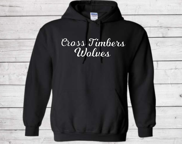 Cross Timbers Wolves - CTMS Spirit Wear Hooded Sweatshirt - Youth Unisex