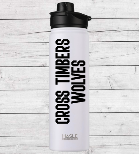 CTMS Water Bottle -White Hasle Outfitters 22oz Water Bottle