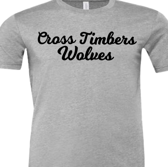 Cross Timbers Wolves - CTMS Spirit Wear Cotton T-shirt - Youth Unisex