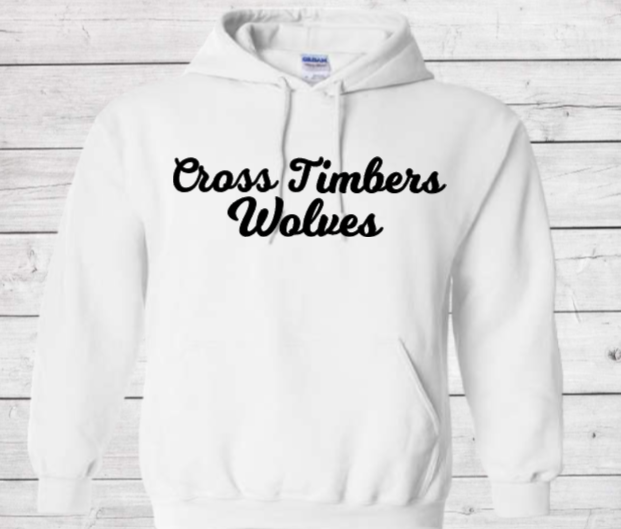 Cross Timbers Wolves - CTMS Spirit Wear Hooded Sweatshirt - Youth Unisex
