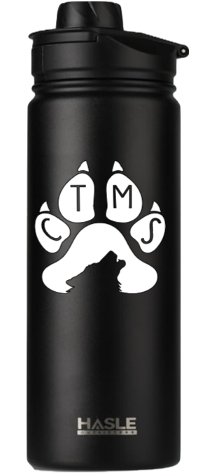 CTMS Water Bottle - Black Hasle Outfitters 22oz Water Bottle