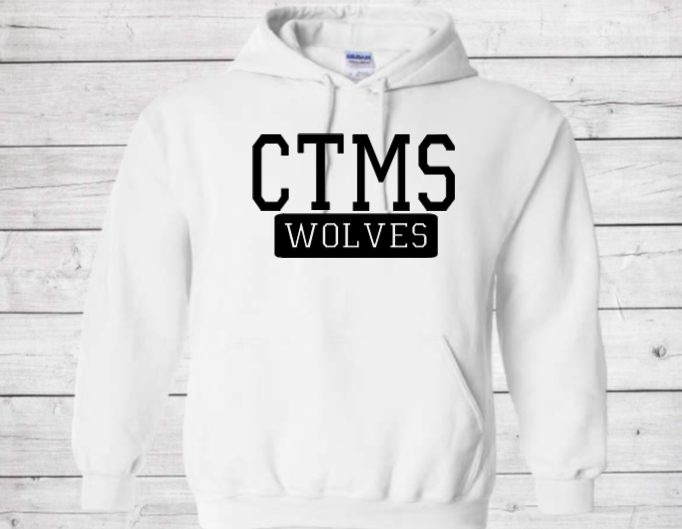 CTMS Wolves - CTMS Spirit Wear Hooded Sweatshirt - Youth Unisex