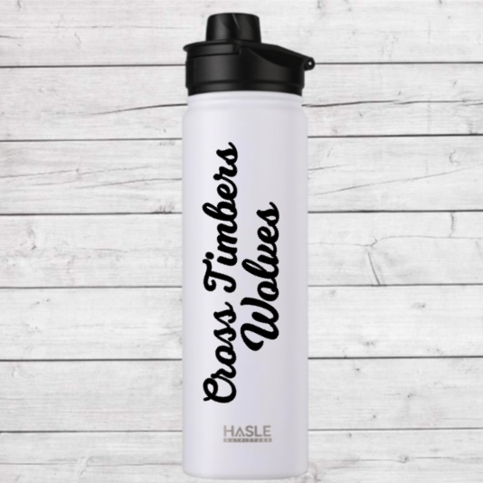 CTMS Water Bottle -White Hasle Outfitters 22oz Water Bottle