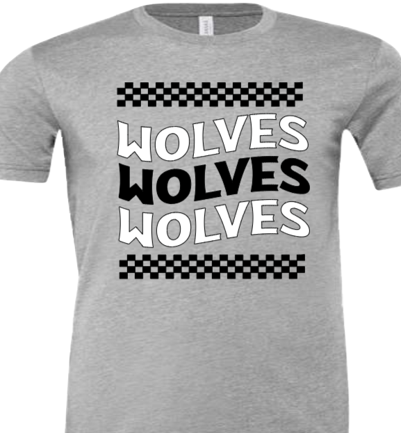 Groovy Wolves - CTMS Spirit Wear Cotton T-shirt - Adult Unisex